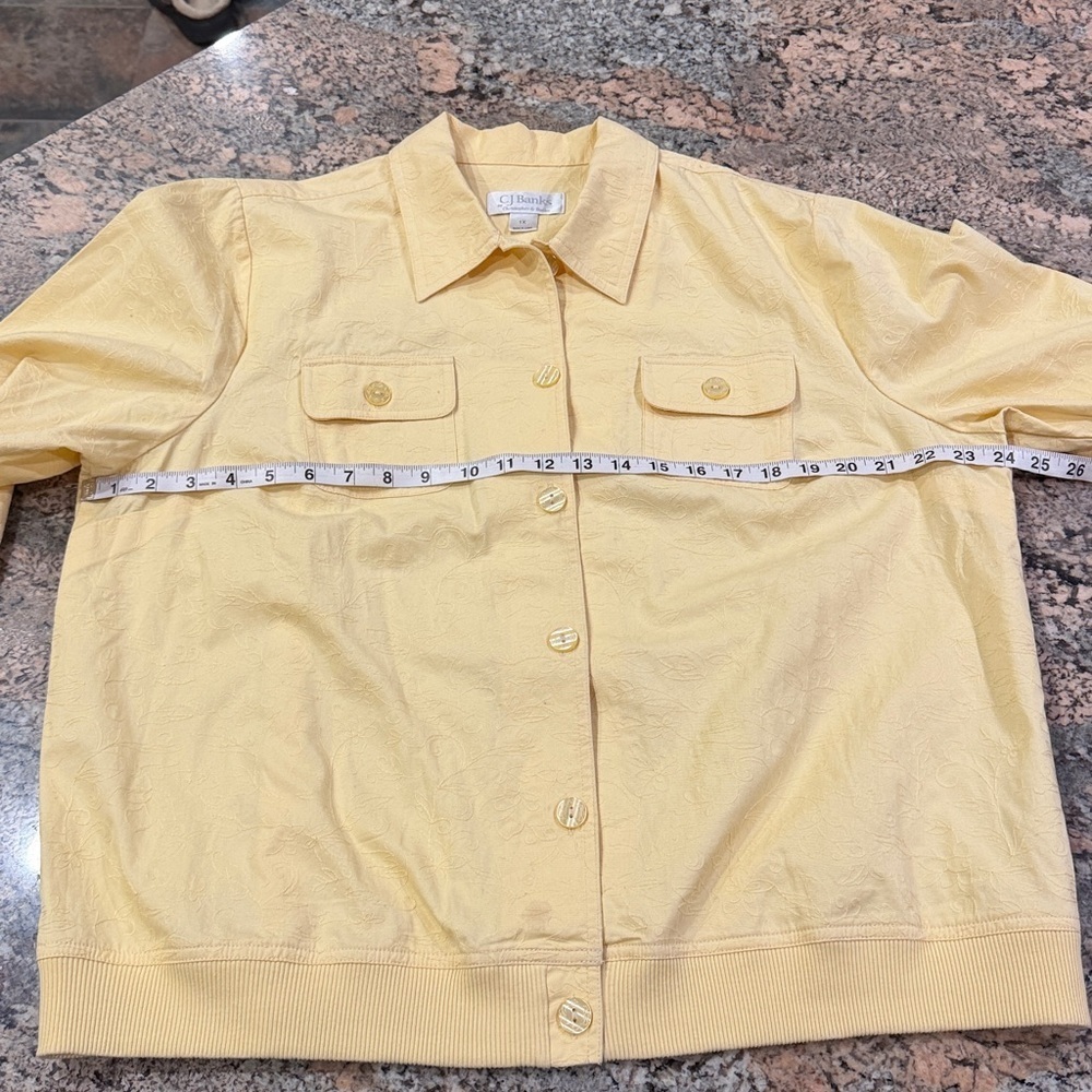 Yellow Button-Up Jacket - Picture 4 of 5
